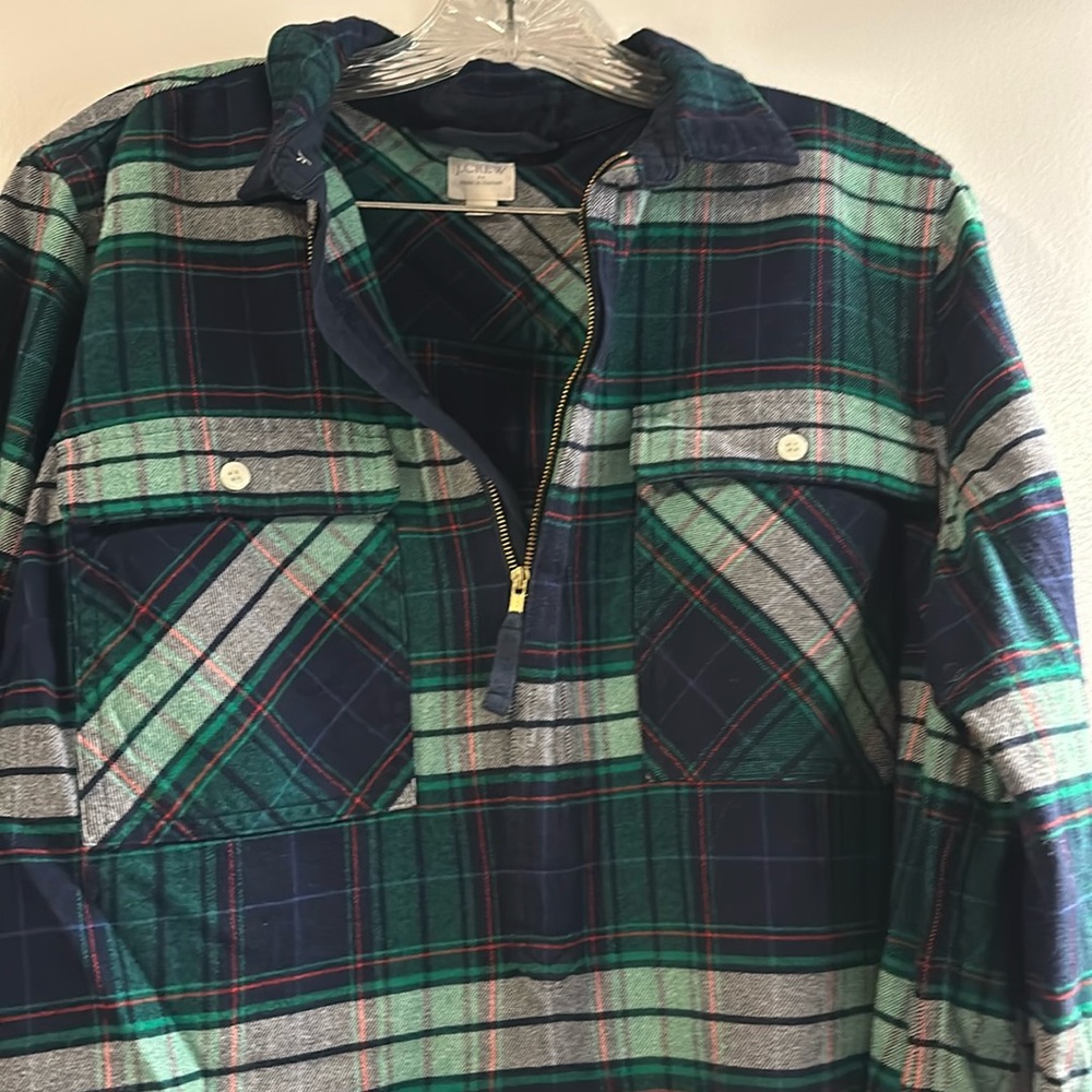 J.Crew plaid cotton pullover